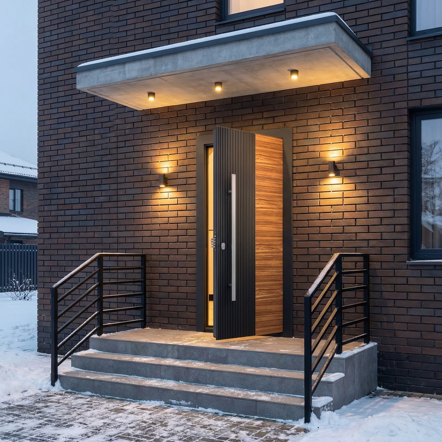 Combo Caliban RAL 7015, вставка шпон