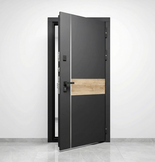 Combo МДФ по RAL 7024, вставка «LW 672-2»