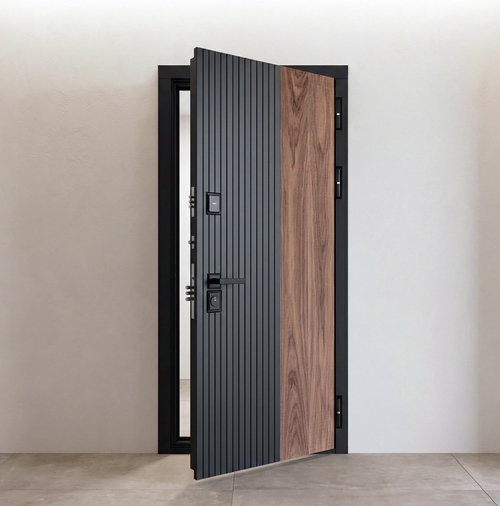 Combo МДФ по RAL 9004, вставка ПВХ «LW 648-2»