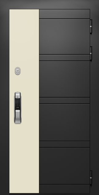 МДФ по RAL 9004, вставка RAL 1013