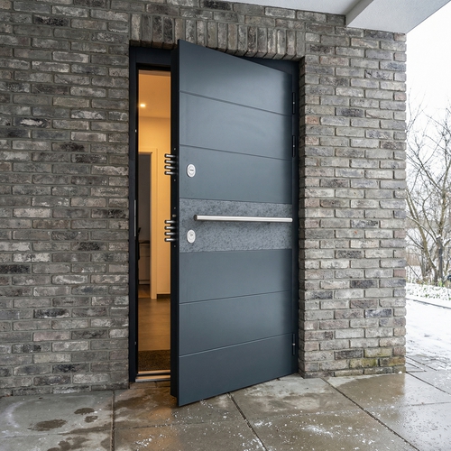 Urban Galatea МДФ по RAL 7043, вставка ПВХ «Серый камень»