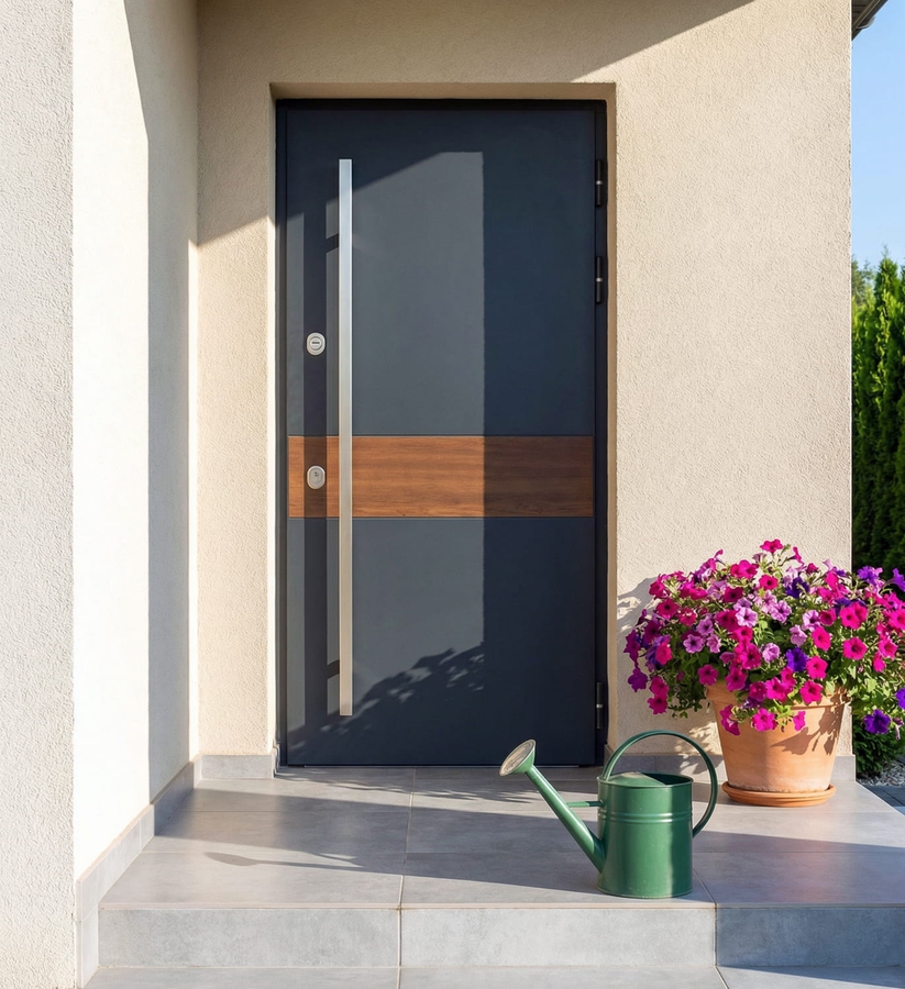 Urban Neso RAL 7021, вставка «Коричневый камень»